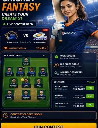 Hero11 (hero11 app) fantasy cricket & matchday visual 3